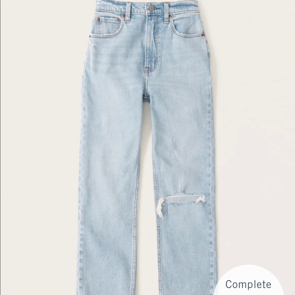 Abercrombie and Fitch ultra high rise “the kick flare”